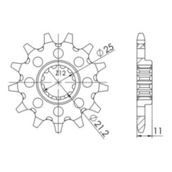 PINON SGR S AC P520-D12 HUSQVARNA TC 4T 250 06 08