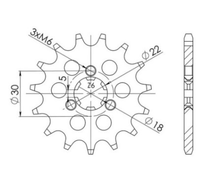 PINON SGR S AC P520-D12 KAWASAKI KX 125 00 02