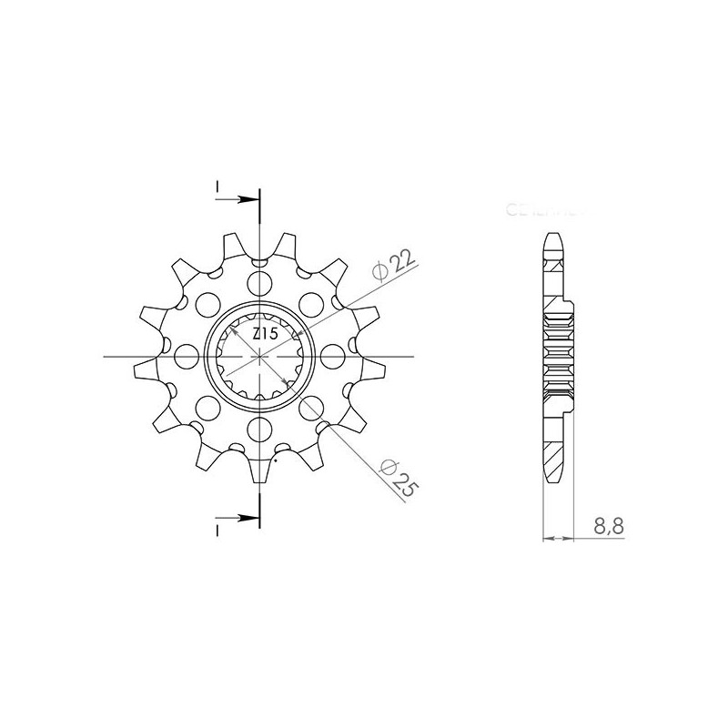 PINON SGR S AC P520-D12 KTM FREERIDE 350 12 17