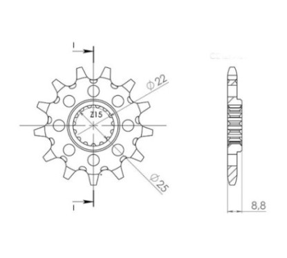 PINON SGR S AC P520-D12 KTM FREERIDE 350 12 17