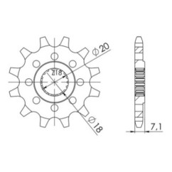 PINON SGR S AC P520-D12 SUZUKI RM 125 96-12