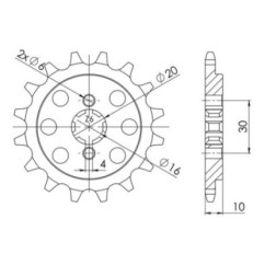 SGR PINION S AC P520-D13 CAGIVA CRUISER 125 1987