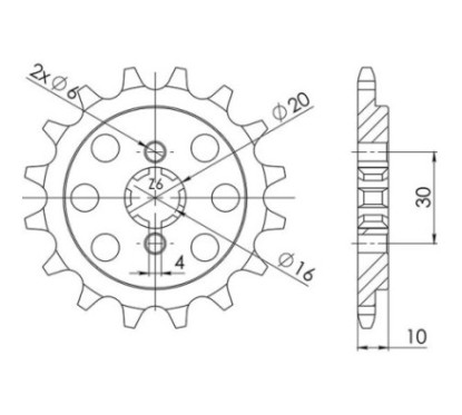 SGR PIGNON S AC P520-D13 CAGIVA K7 125 90 93