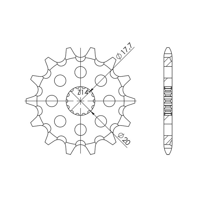 SGR PIGNON S AC P520-D13 FANTIC XE 125 2022