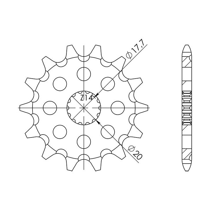 SGR PIGNON S AC P520-D13 FANTIC XE 125 2022