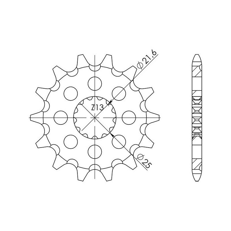 SGR PIGNON S AC P520-D13 FANTIC XXF CROSS 4T 450 21 23