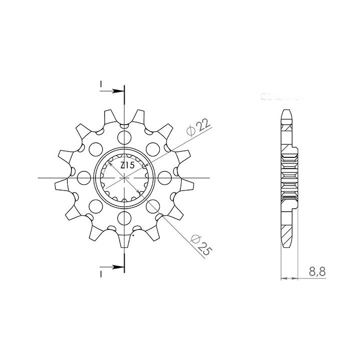 SGR RITZEL S AC P520-D13 GAS GAS MC 2T 125 21-22