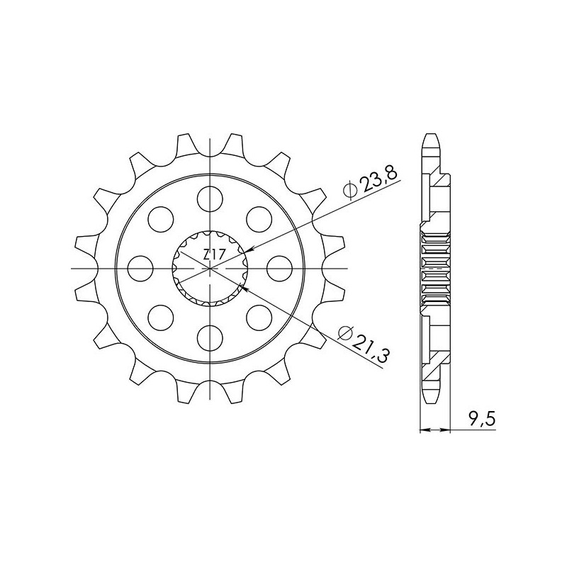 PIGNON SGR S AC P520-D13 HM CRE FR 450 03 13