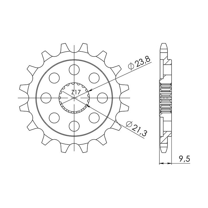 SGR Ritzel S AC P520-D13 HM CRE FR 450 03/13