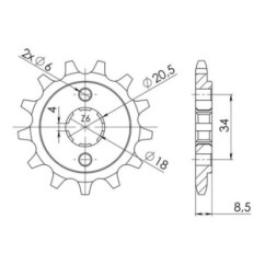 PINON SGR S AC P520-D13 HONDA CA REBEL 125 95 00