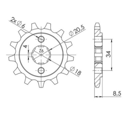 PINON SGR S AC P520-D13 HONDA CA REBEL 125 95 00