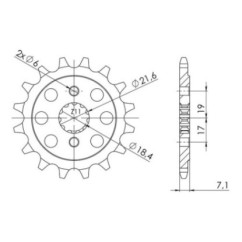 PINON SGR S AC P520-D13 HONDA CBF 250 04 07