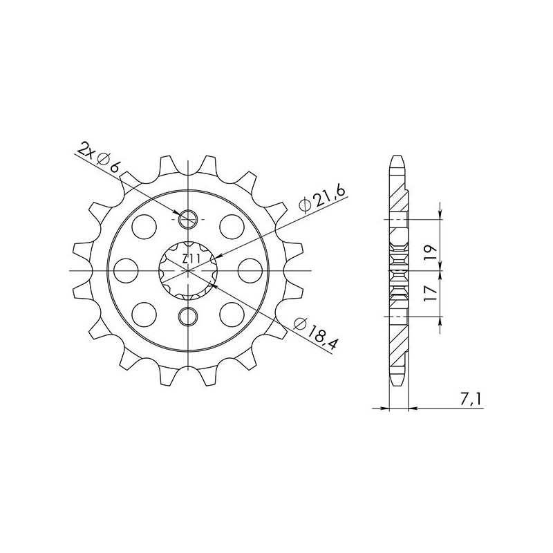 PINON SGR S AC P520-D13 HONDA CBF 250 04 07