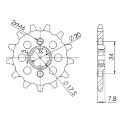 PINON SGR S AC P520-D13 HONDA CRF F 150 03-13