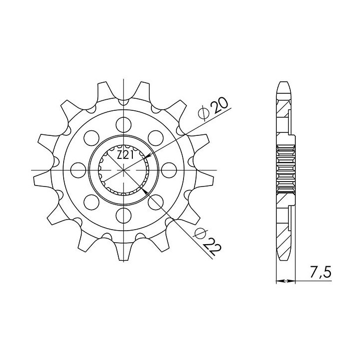 PINON SGR S AC P520-D13 HONDA CRF R 250 04/17