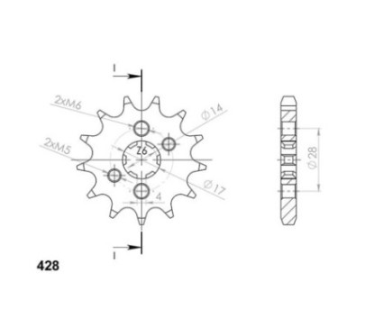 SGR PIGNONE S AC P520-D13 HONDA CRF R 250 18-21