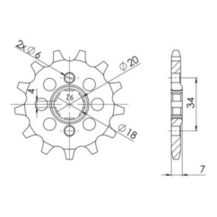 PINON SGR S AC P520-D13 HONDA MTX R 125 89 94