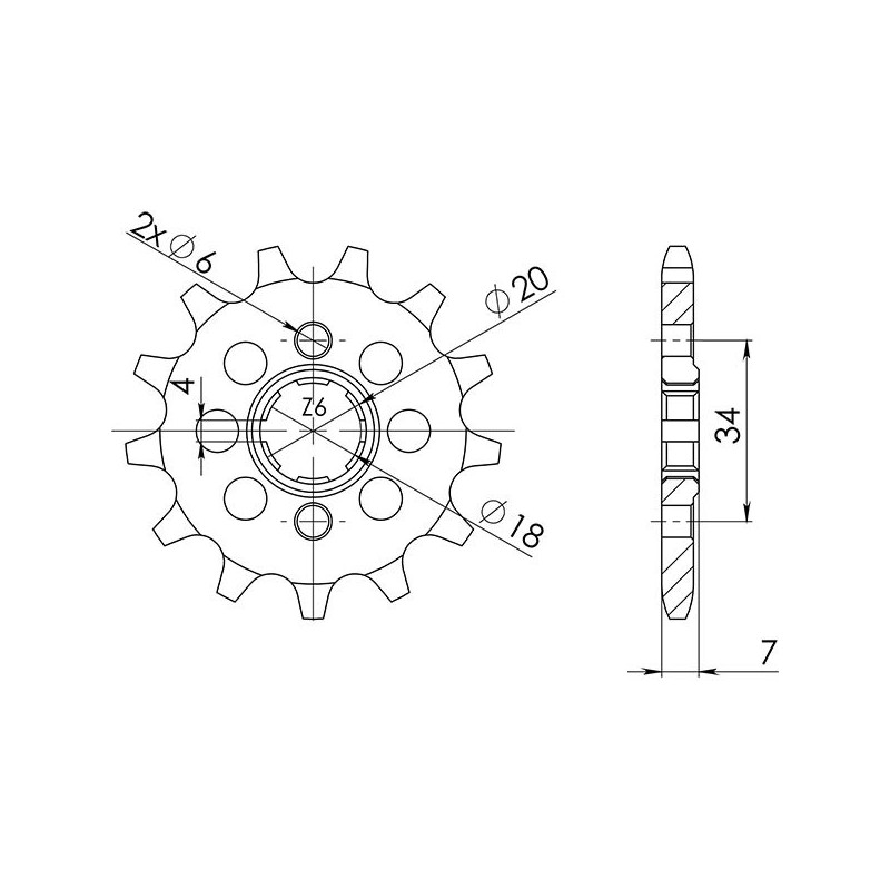 PINON SGR S AC P520-D13 HONDA MTX R 125 89 94