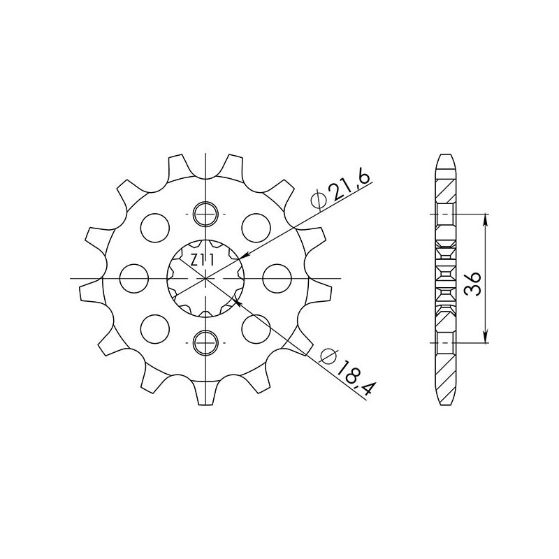 PINON SGR S AC P520-D13 HONDA NX AX1 250 88 93