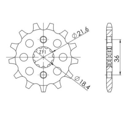 PINON SGR S AC P520-D13 HONDA NX AX1 250 88 93