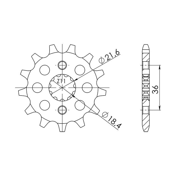 PINON SGR S AC P520-D13 HONDA NX AX1 250 88/93