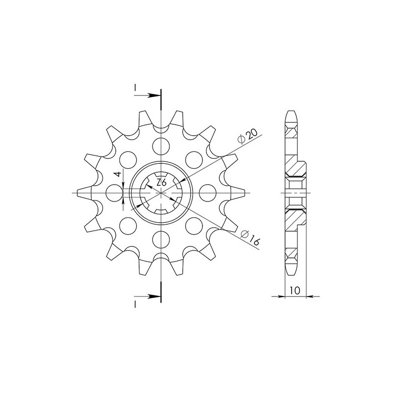 SGR PINION S AC P520-D13 HUSQVARNA TC 610 98 98