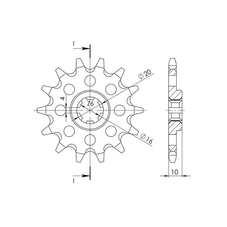 SGR PINION S AC P520-D13 HUSQVARNA TC 610 98/98