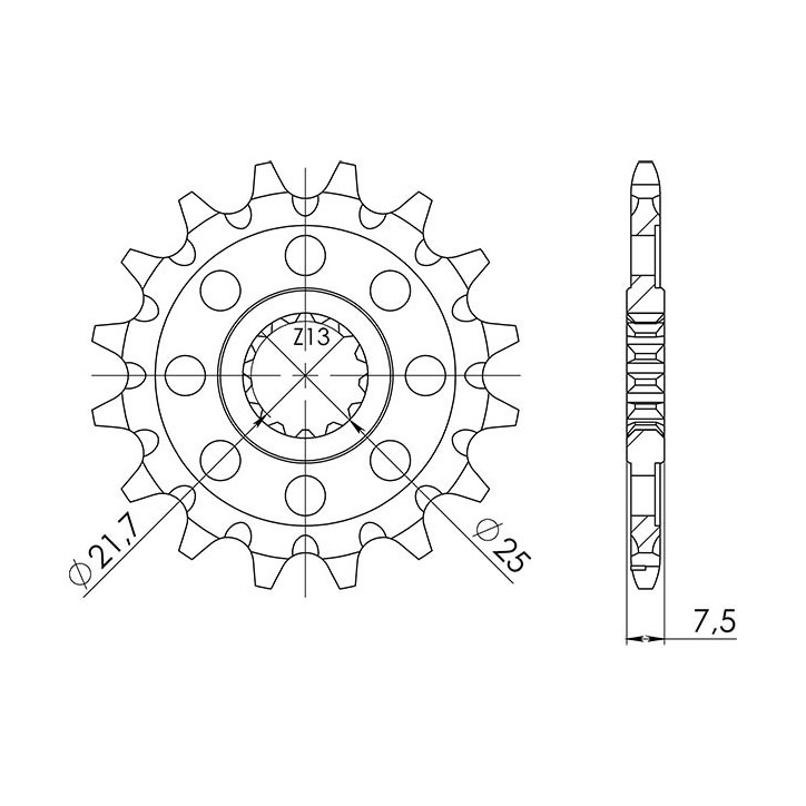 PINON SGR S AC P520-D13 KAWASAKI KLX R 450 05-06