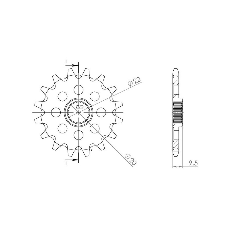 PINON SGR S AC P520-D13 KAWASAKI KX F 250 06-14