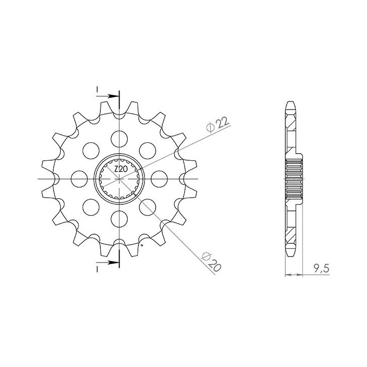 PINON SGR S AC P520-D13 KAWASAKI KX F 250 06-14