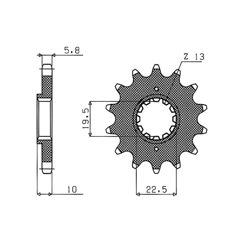 PINON SGR S AC P520-D13 SUZUKI DR-Z 250 01 07