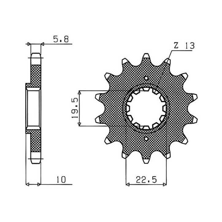 PINON SGR S AC P520-D13 SUZUKI DR-Z 250 01/07