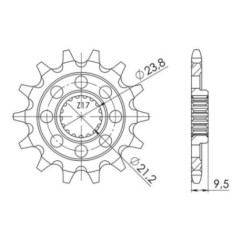 PINON SGR S AC P520-D13 SUZUKI RMX 4T 450 10 17