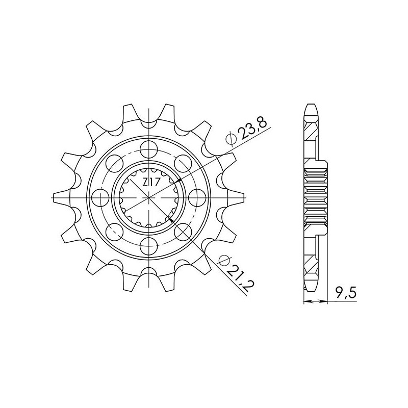 PINON SGR S AC P520-D13 SUZUKI RMX 4T 450 10 17