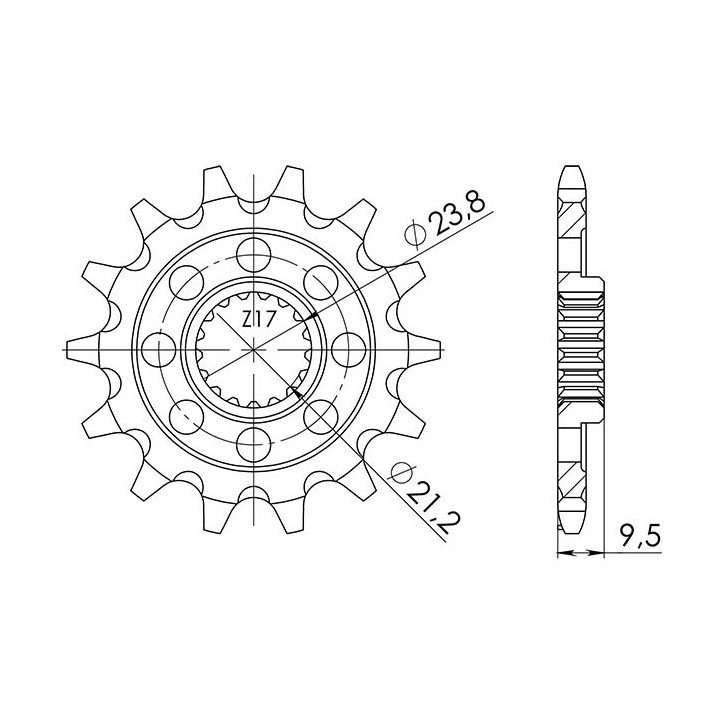 PINON SGR S AC P520-D13 SUZUKI RMX 4T 450 10/17