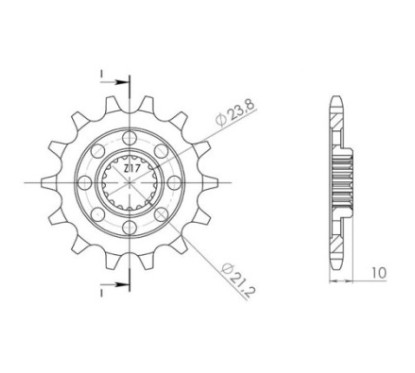 PINON SGR S AC P520-D13 SUZUKI RMZ 4T 450 13-23