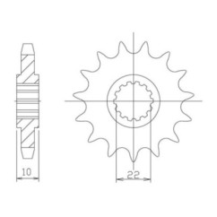 PINON SGR S AC P520-D13 TM EN ENDURO 2T 250 05-09