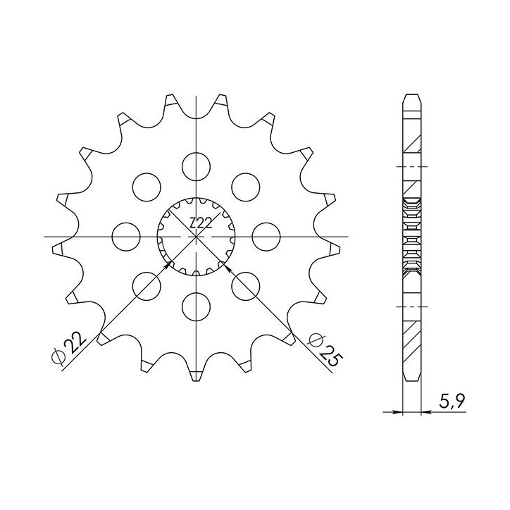 PINON SGR S AC P520-D14 APRILIA ROSA ROSA 125 87/94