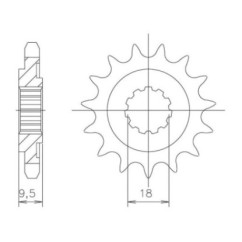 PINON SGR S AC P520-D14 HONDA CR R 250 90-07