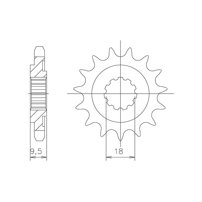 PINON SGR S AC P520-D14 HONDA CR R 250 90-07