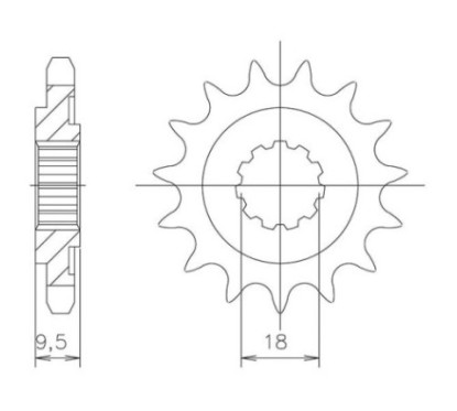 PINON SGR S AC P520-D14 HONDA CR R 250 90-07