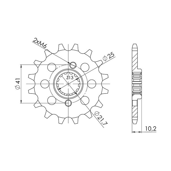 PINON SGR S AC P520-D14 HONDA FMX 650 05/07