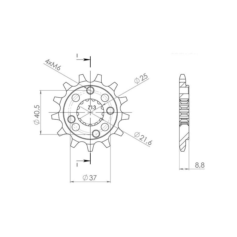 PINON SGR S AC P520-D14 HONDA TRX EX SPORTRAX 400 05 08