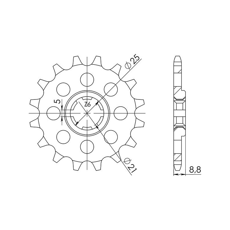 PINON SGR S AC P520-D14 HUSQVARNA WR 2T 250 98-99