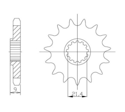 PINON SGR S AC P520-D14 KAWASAKI NINJA 300 13 17