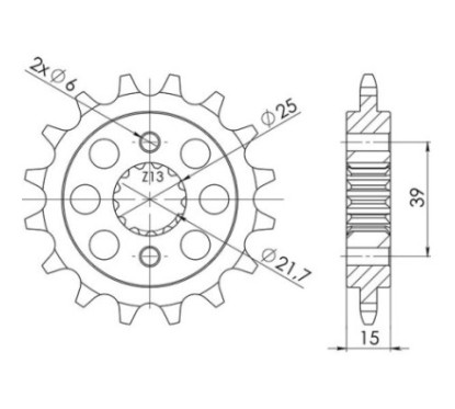 PINON SGR S AC P520-D14 KYMCO KXR 250 04-05