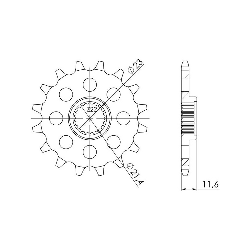 PINON SGR S AC P520-D14 YAMAHA TT R 250 99-07