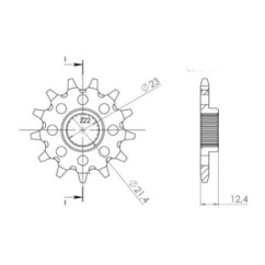 SGR PINION S AC P520-D14 YAMAHA YFM R RAPTOR 250 08 09