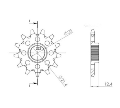 PINON SGR S AC P520-D14 YAMAHA YFM R RAPTOR 250 08 09