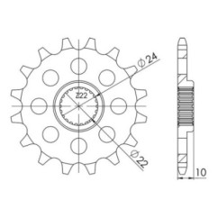 SGR PINION S AC P520-D15 APRILIA ETX 350 85 92